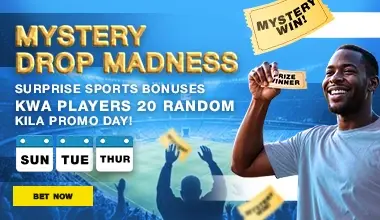 MYSTERY DROP MADNESS SURPRISE SPORTS BONUSES KWA PLAYERS 20 RANDOM KILA PROMO DAY