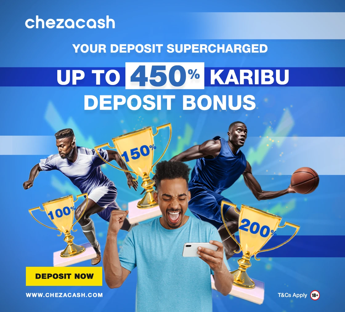 your deposit supercharged up to 450% Karibu Deposit Bonus